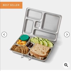 Planet Box “rover” bento lunch box, used 5 times, with matching bag in pink